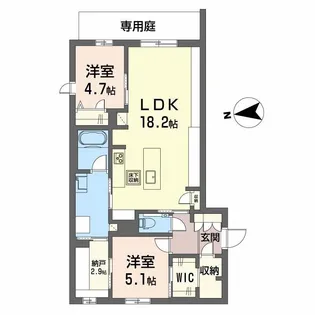 シャーメゾン ケー【2階】の間取り