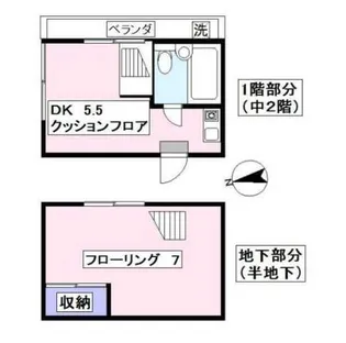 シティークレスト旭丘 1号館の間取り