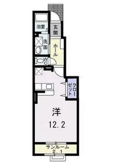 新潟県長岡市三和2【アパート】の間取り