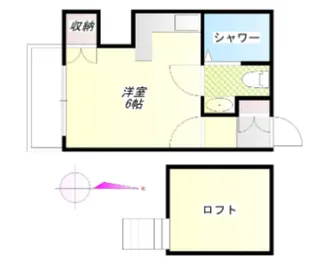 アプリコットハウス【2階】の間取り