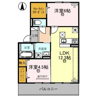 セレスト【1階】の間取り