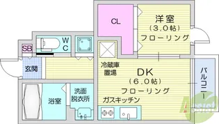AIN KANO【1階】の間取り