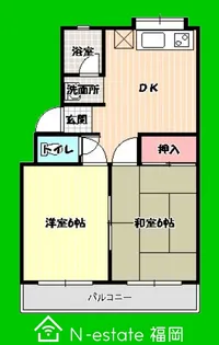 福岡県福岡市西区小戸4【マンション】の間取り