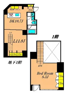 RESORT NISHI MAGOME【1階】の間取り