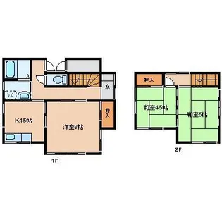 岐阜県高山市下切町【一戸建】の間取り
