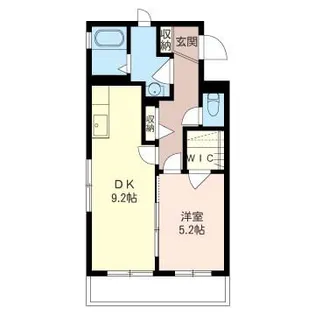 ヴィクトワール【1階】の間取り