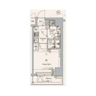 メイクスデザイン板橋本町【6階】の間取り