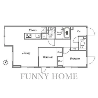 東京都目黒区碑文谷3【マンション】の間取り