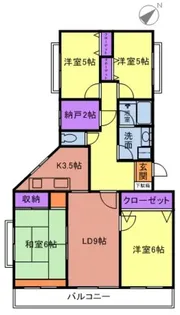 グリーンヒル藤が丘CII【4階】の間取り