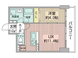 バロンドール【5階】の間取り