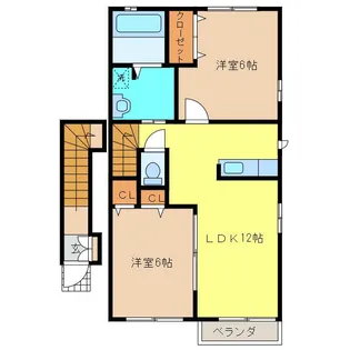 メゾン・ブランシェ【2階】の間取り
