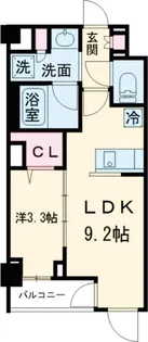ルミーク北千住【3階】の間取り