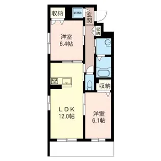 アレアドゥマン【1階】の間取り
