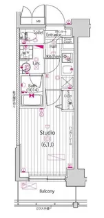 ガーラ横濱関内グランドステージ【4階】の間取り