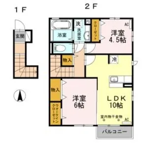 フェリオ【2階】の間取り