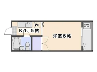 サンライズ千同A【2階】の間取り