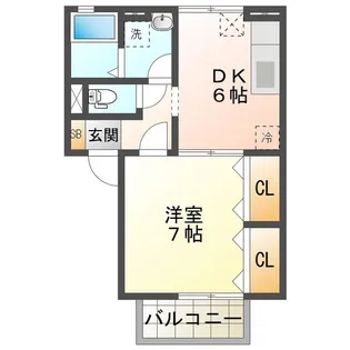 リビングタウン四日市芝田【1階】の間取り