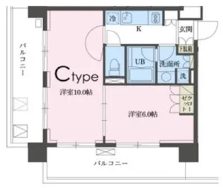 東京都新宿区歌舞伎町2【マンション】の間取り