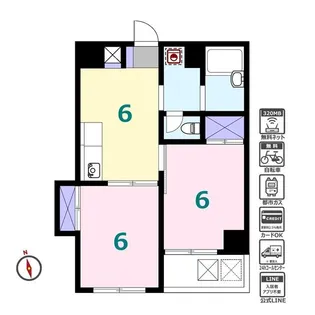 神奈川県横浜市中区本郷町2【アパート】の間取り