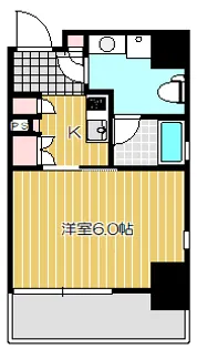 ブラウ戸越銀座スカイ【8階】の間取り