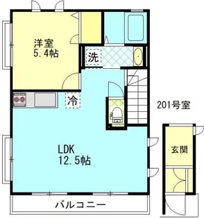 メゾンドイロンデル【2階】の間取り