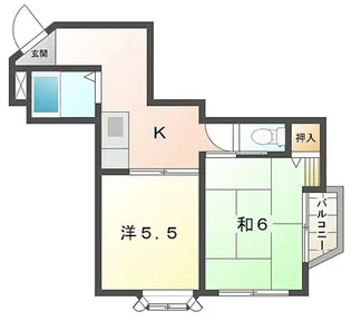 プレアール大日【4階】の間取り