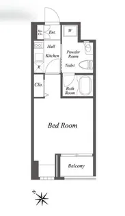 東京都中央区新川2【マンション】の間取り