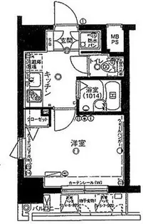 パークウェル麻布十番【9階】の間取り