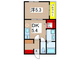 Long Hills本千葉【2階】の間取り