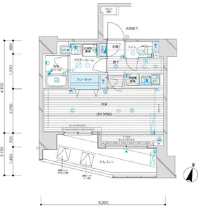 メインステージ九段下【8階】の間取り