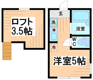 神奈川県川崎市多摩区生田2【アパート】の間取り