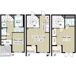 ベルメゾン【1階】の間取り