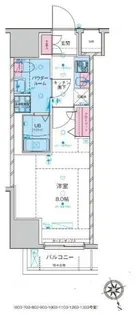 ジェノヴィア浅草駅前スカイガーデン【10階】の間取り