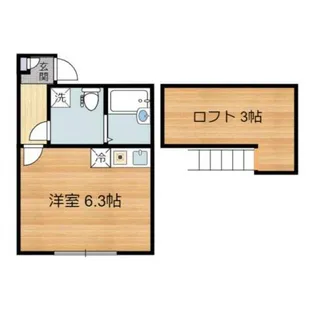 アザーレ・パッシオ京王稲田堤【1階】の間取り