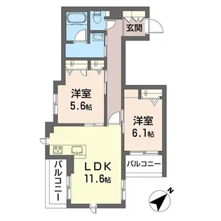 ブルーム【2階】の間取り