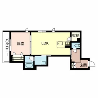 マルウチ【4階】の間取り