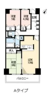 ガーデンシティ戸田【3階】の間取り