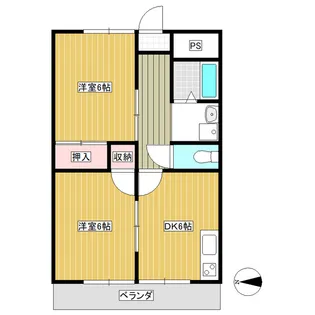 ロイヤルハイツ【1階】の間取り