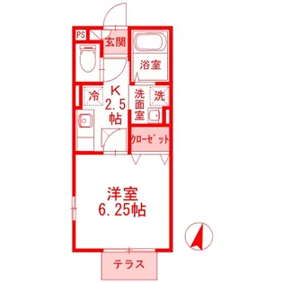リベラ湘南【2階】の間取り