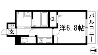 ヴィラ甲東園【2階】の間取り