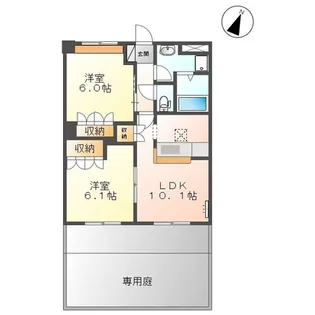 ネオユニバース【1階】の間取り