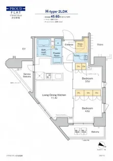 プラウドフラット渋谷笹塚【10階】の間取り