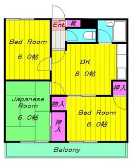 石垣ハイツ【2階】の間取り