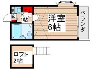 ヴィラ竹ノ塚【1階】の間取り