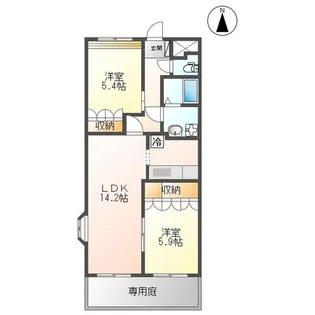 セントフィールド【2階】の間取り