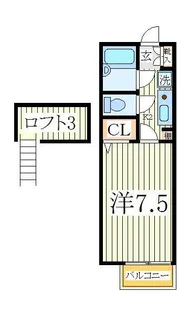 第6フジハイツ【2階】の間取り