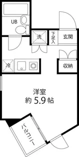 ドミトリー原町田【3階】の間取り