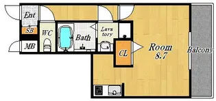 クレアート大阪EAST G4【4階】の間取り