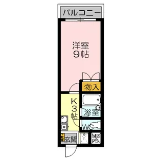 三記マンション灘【3階】の間取り