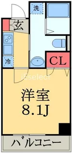 Humanハイム千葉本町【6階】の間取り